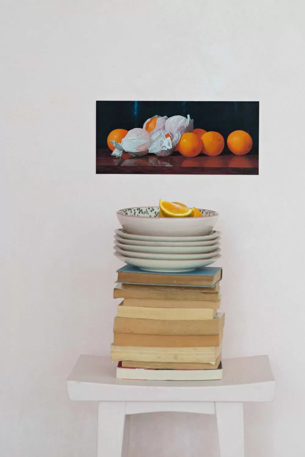 Lazybones Art Prints^Art Print Wrapped Oranges