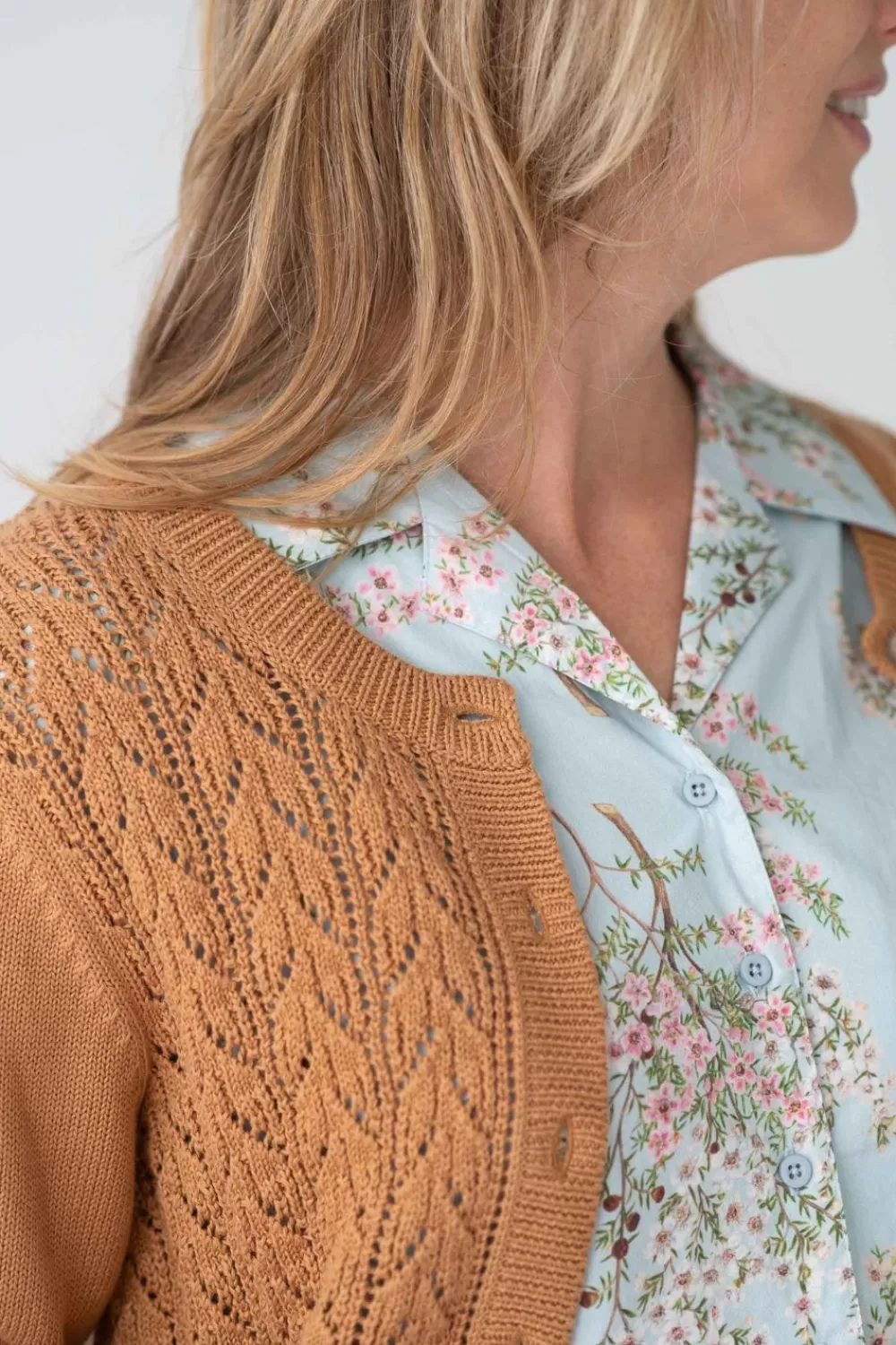 Lazybones Knits^Ava Cardigan Almond