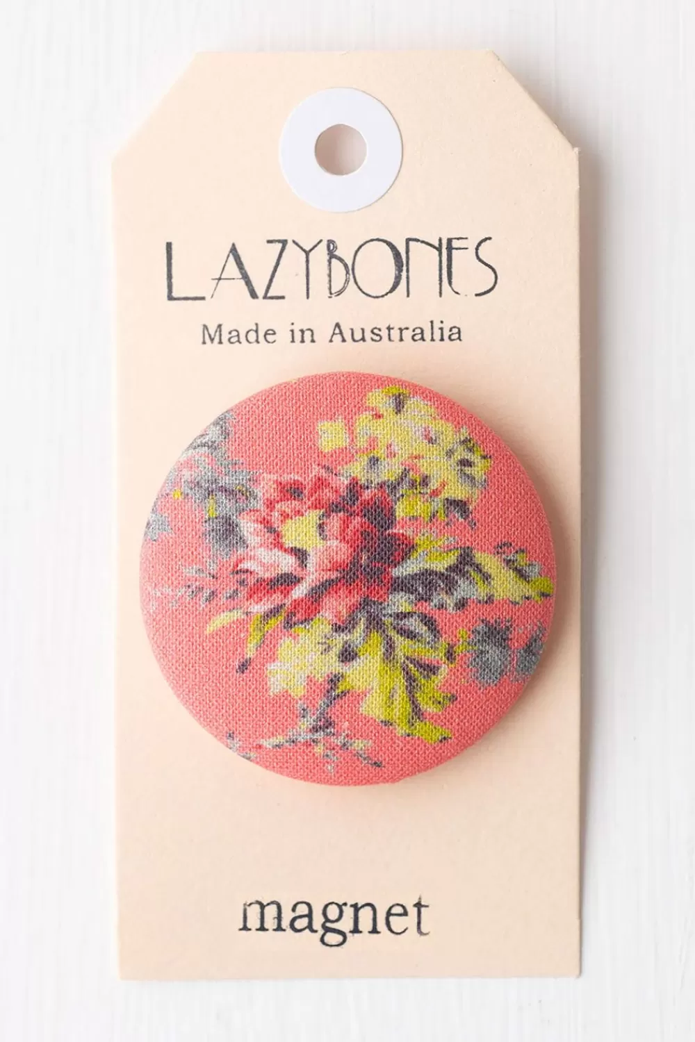 Lazybones Magnets^Coral Floral Magnet