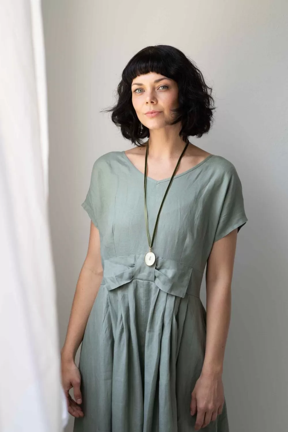 Lazybones Dresses^Eloise Short Sleeved Dress In Slate