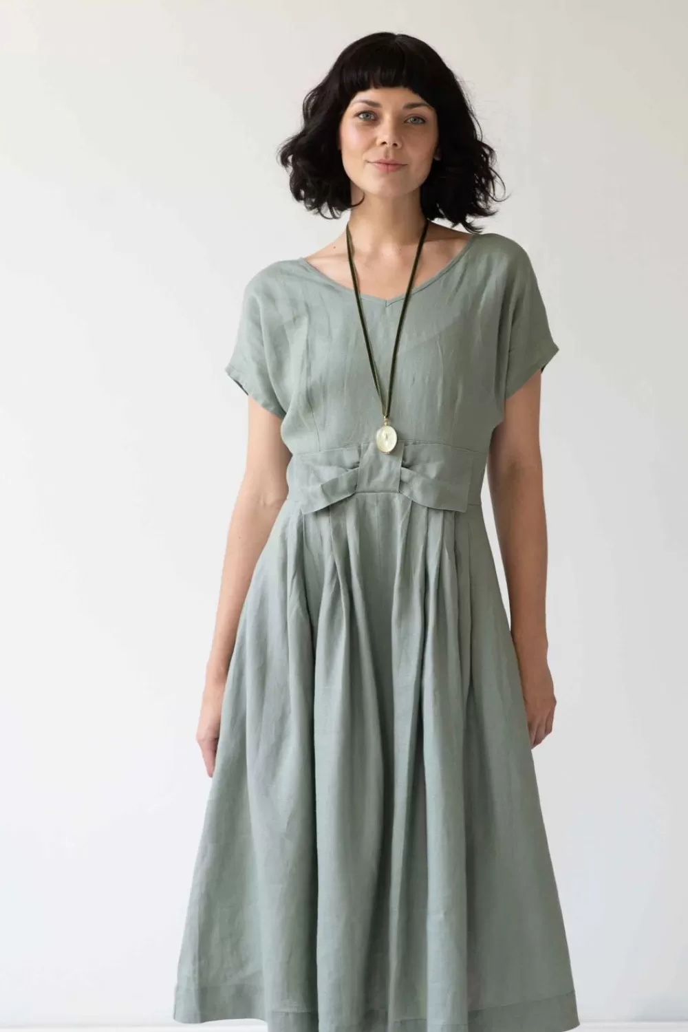 Lazybones Dresses^Eloise Short Sleeved Dress In Slate