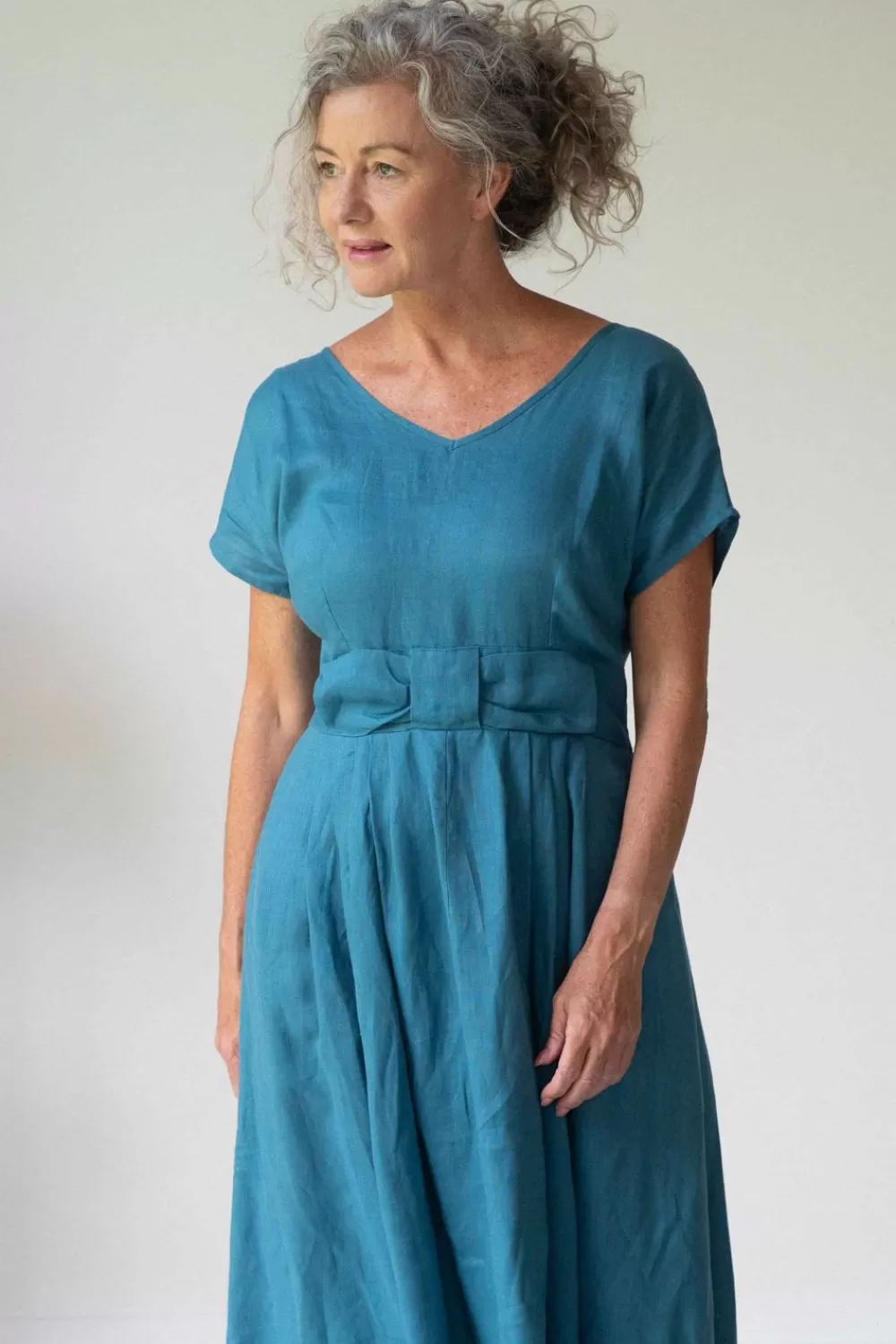 Lazybones Dresses^Eloise Short Sleeves Lagoon