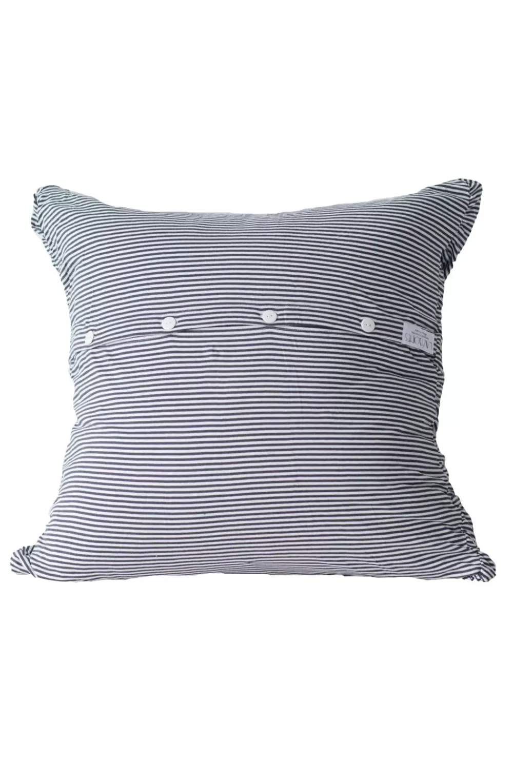 Lazybones Euros^Euro Rosette In Charcoal Stripe *Organic Cotton