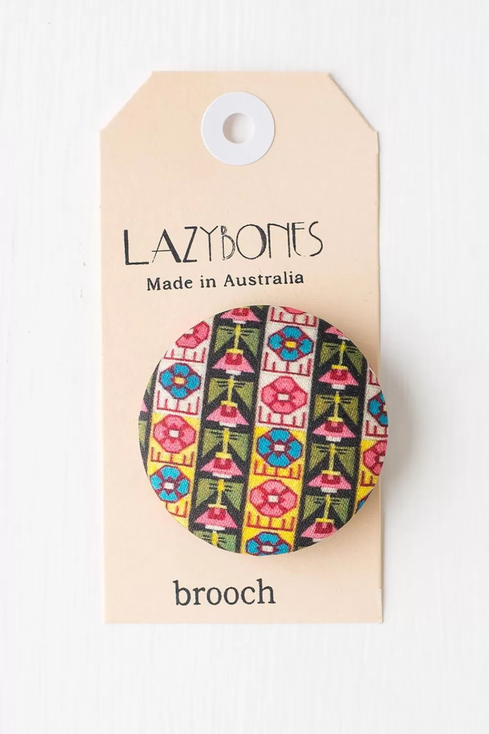 Lazybones Brooches^Geo Brooch