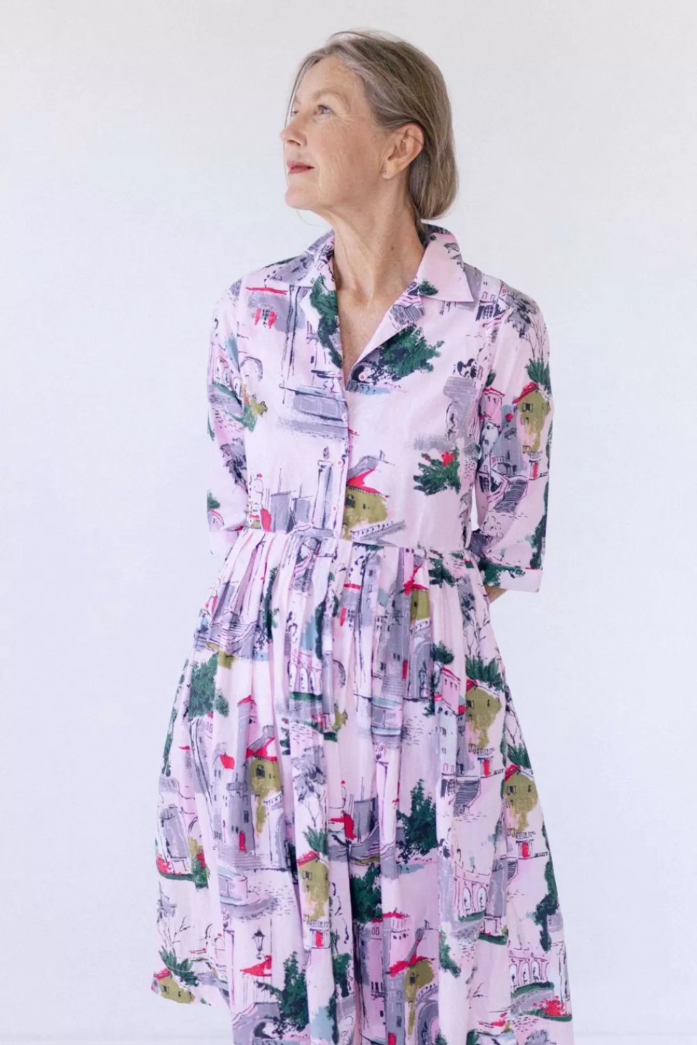 Lazybones Dresses^Gianna Dress In Sorrento *Organic Cotton