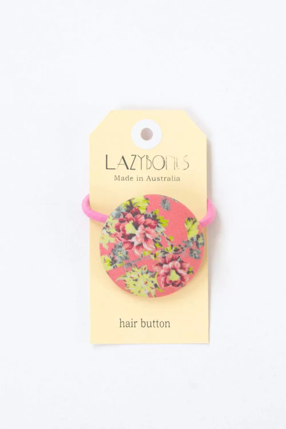 Lazybones Hair Accessories^Hair Button Coral Floral