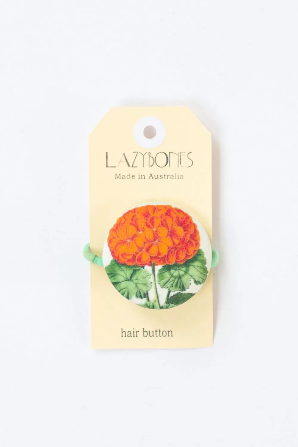 Lazybones Hair Accessories^Hair Button Geranium