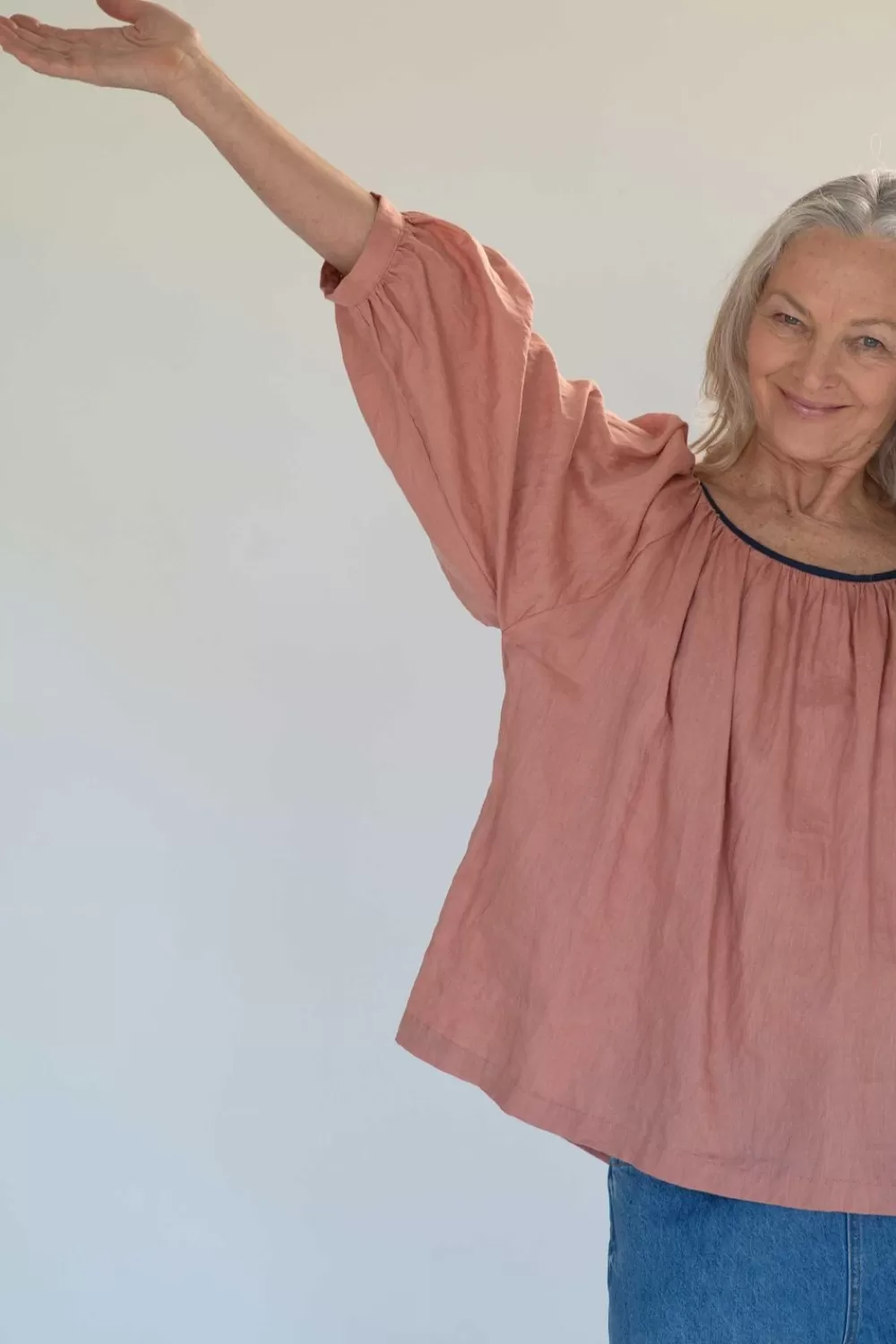 Lazybones Tops^Hetti Linen Top Clay