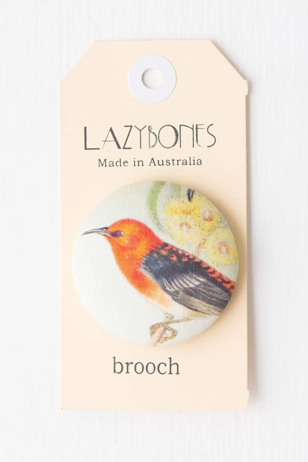 Lazybones Brooches^Honey Eater Brooch