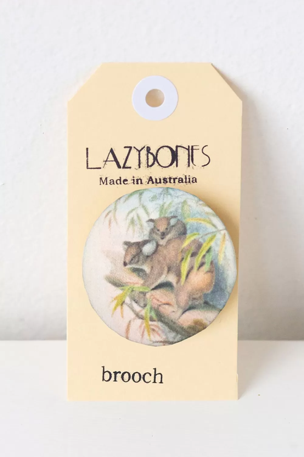 Lazybones Brooches^Koala Brooch