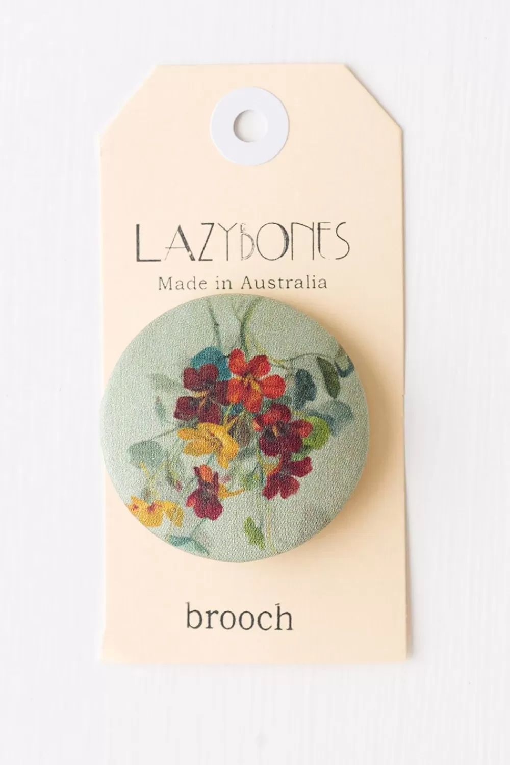 Lazybones Brooches^Nasturtium Brooch