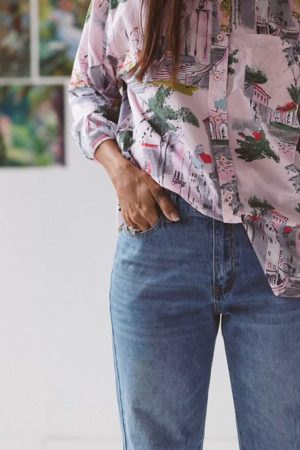 Lazybones Pants^Nikki Jeans Vintage Wash *Organic Cotton