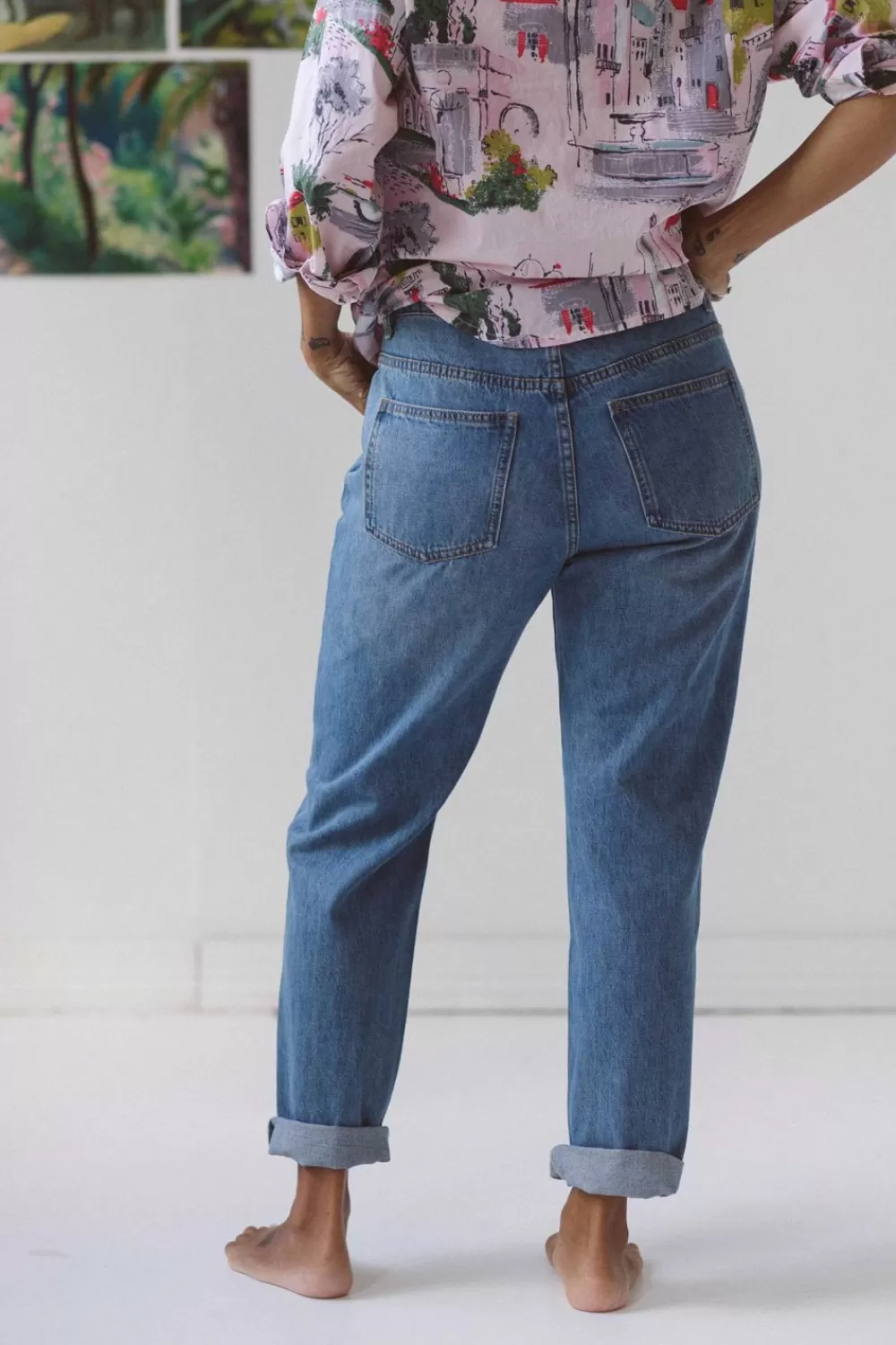 Lazybones Pants^Nikki Jeans Vintage Wash *Organic Cotton