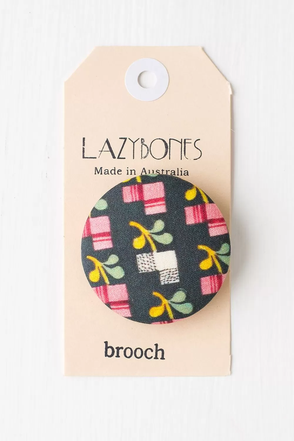 Lazybones Brooches^Painted Floral Brooch