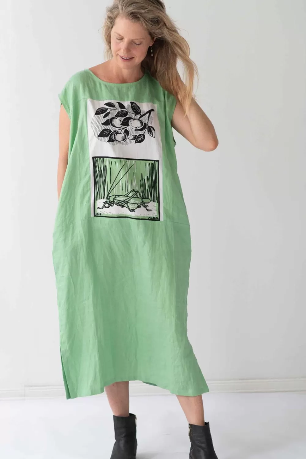 Lazybones Dresses^Polly Dress Greengage