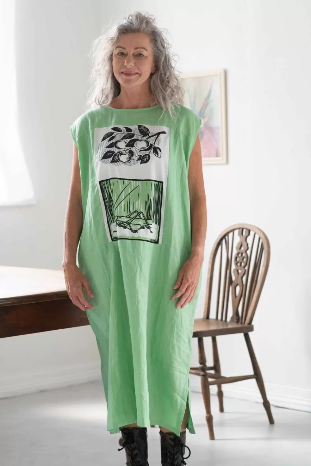 Lazybones Dresses^Polly Dress Greengage