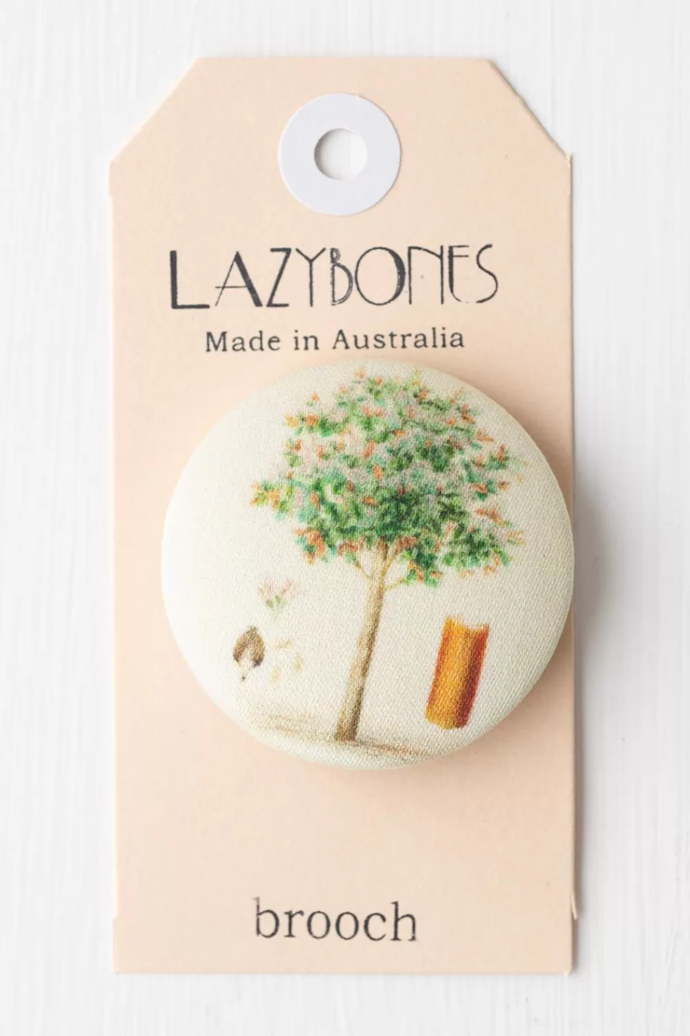 Lazybones Brooches^Quinquina Brooch