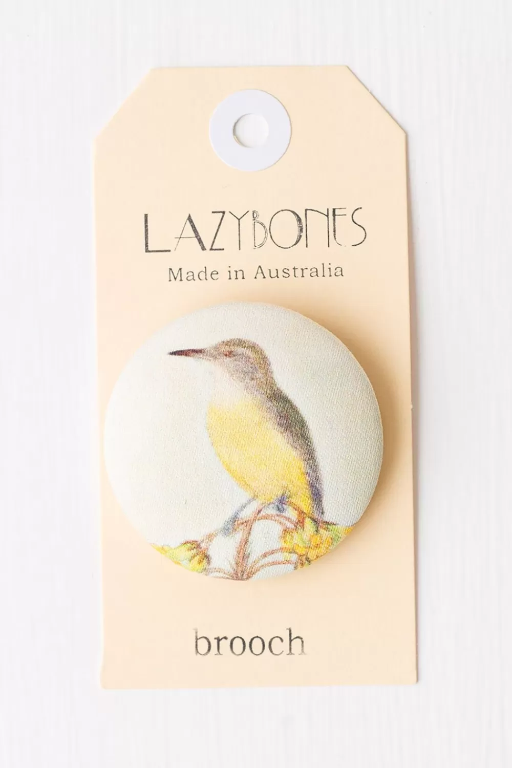 Lazybones Brooches^Robin Brooch