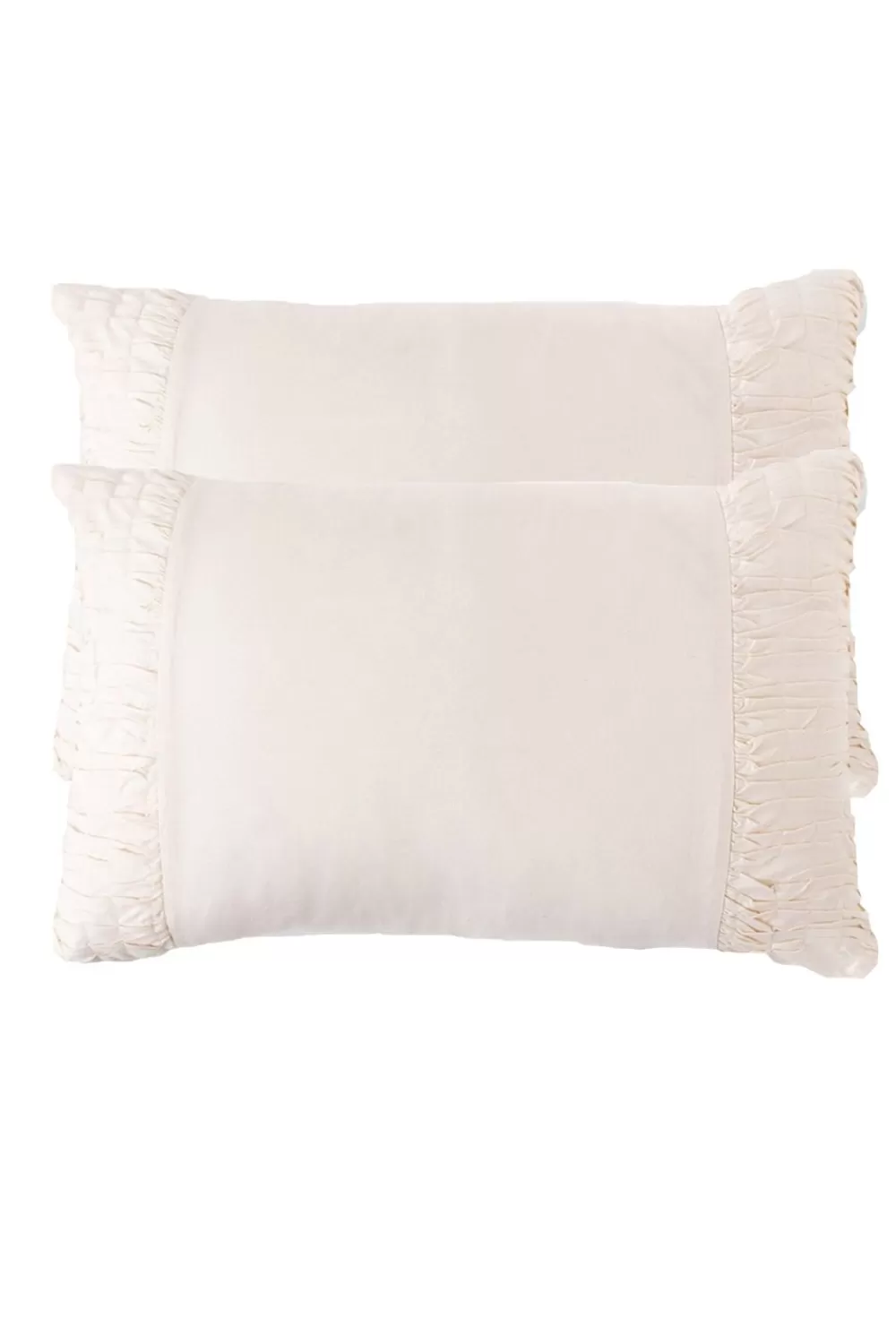 Lazybones Pillowcases^Rosette Pillowcase Set In Natural *Organic Cotton