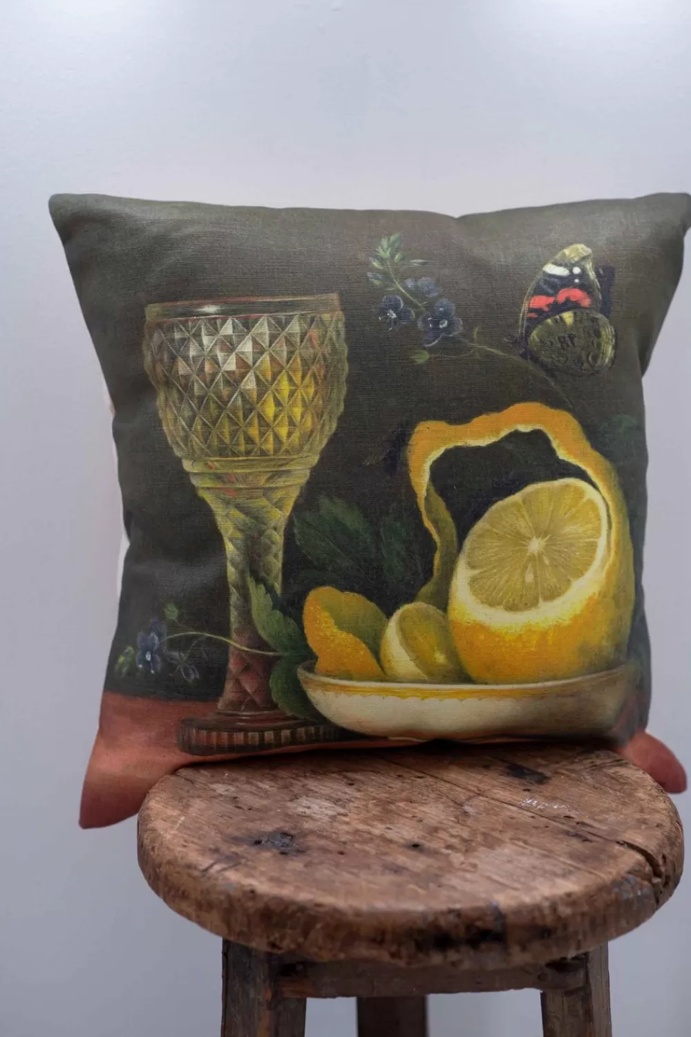 Lazybones Cushion Covers^Still Life With Lemon Cushion Cover *Linen