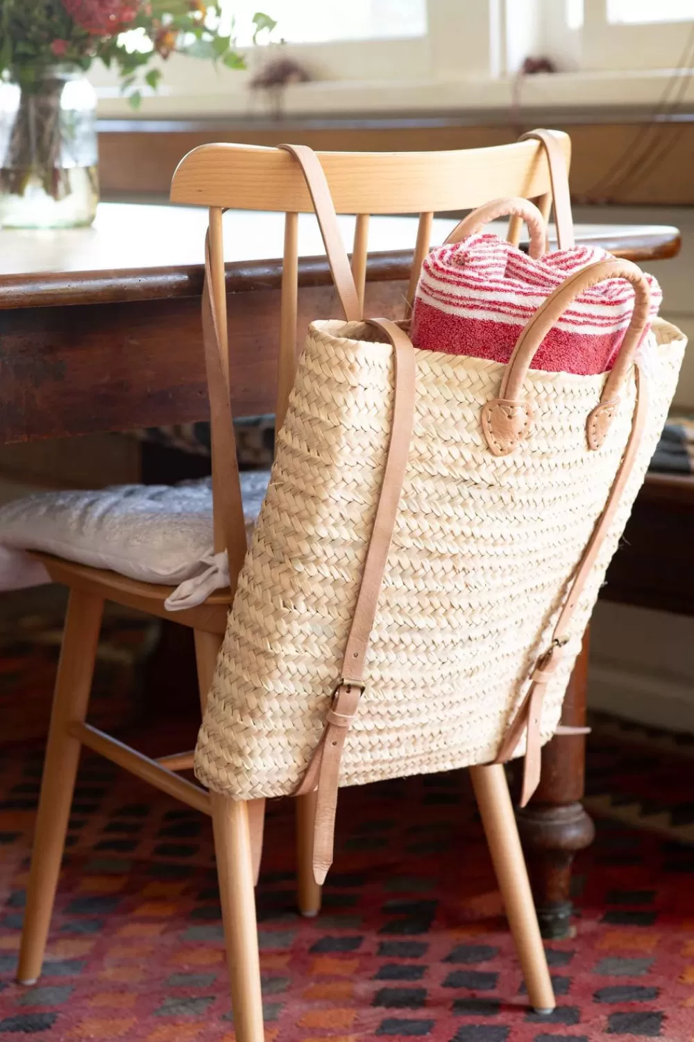 Lazybones Bags^Straw Beach Bag