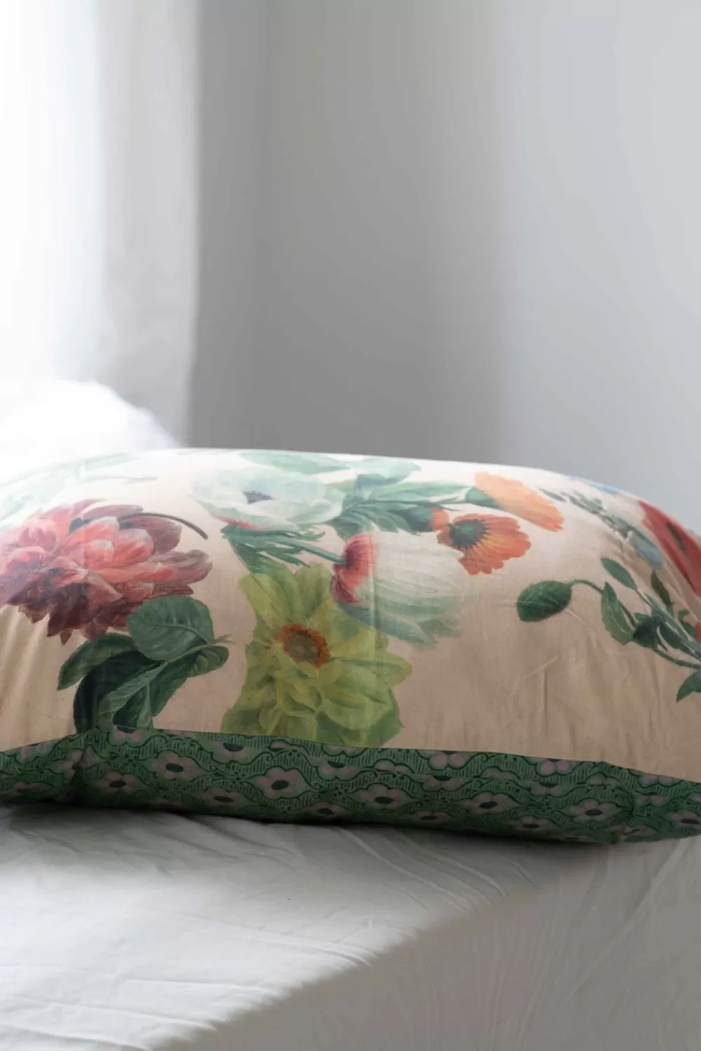 Lazybones Pillowcases^Summer Flowers Pillowcase Set *Organic Cotton