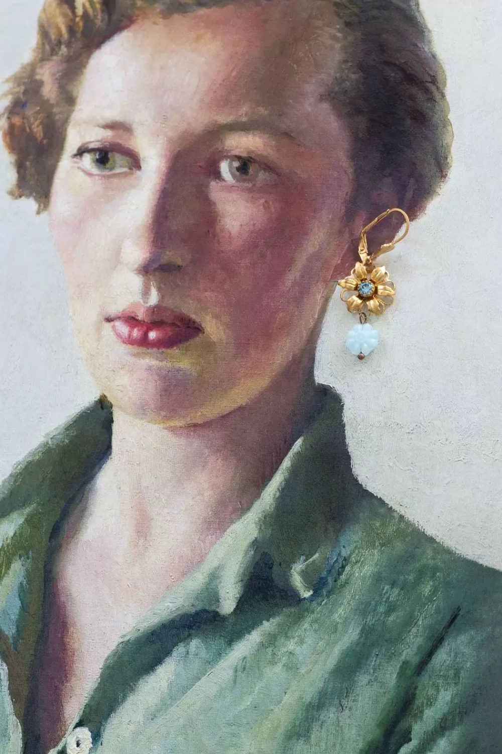 Lazybones Jewellery^Susanna Blue Vintage Earrings