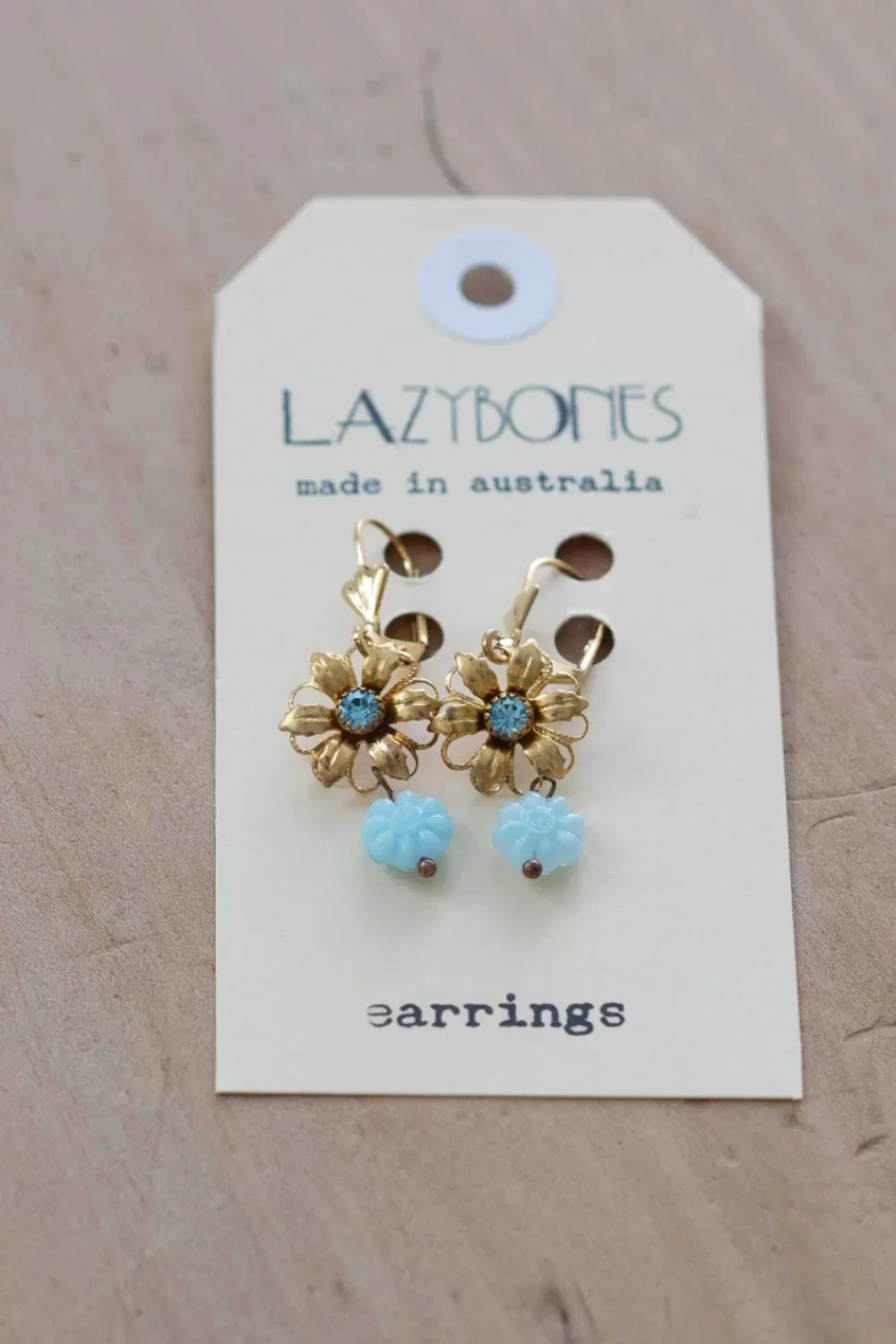 Lazybones Jewellery^Susanna Blue Vintage Earrings