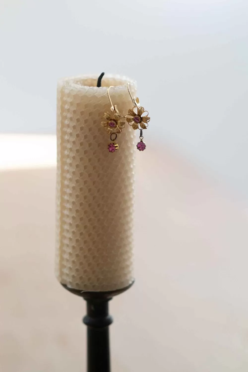 Lazybones Jewellery^Susanna Pink Vintage Earrings